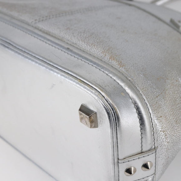 LOUIS VUITTON Suhari Lockit PM Hand Bag Silver M95541 LV Auth gh1323