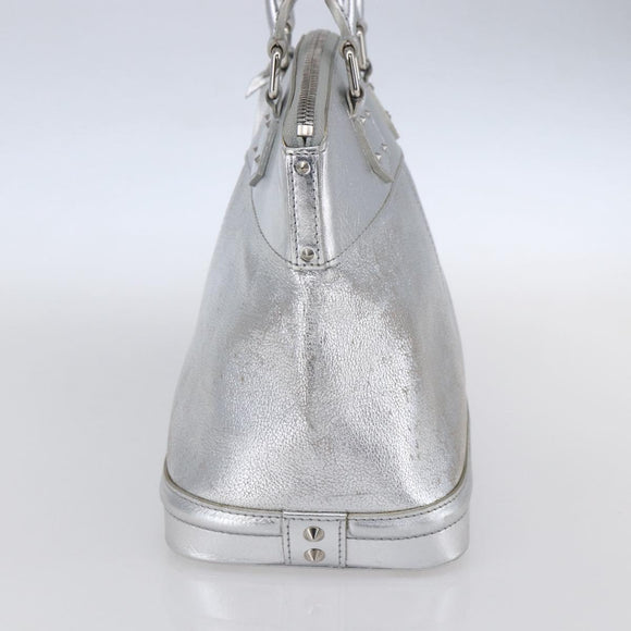 LOUIS VUITTON Suhari Lockit PM Hand Bag Silver M95541 LV Auth gh1323