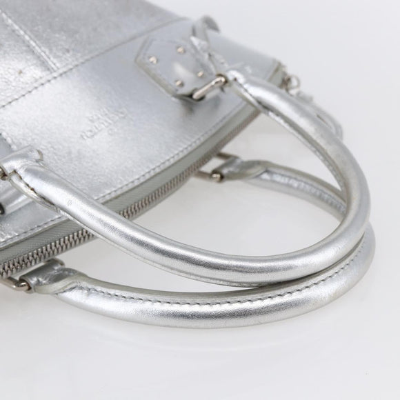 LOUIS VUITTON Suhari Lockit PM Hand Bag Silver M95541 LV Auth gh1323
