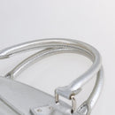 LOUIS VUITTON Suhari Lockit PM Hand Bag Silver M95541 LV Auth gh1323-14