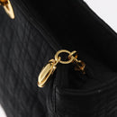 Christian Dior Canage Tote Bag Nylon Black Gold Auth gh1325-15