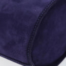 Salvatore Ferragamo Vala Hand Bag Suede Purple Gold Auth gh1326-10