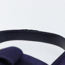 Salvatore Ferragamo Vala Hand Bag Suede Purple Gold Auth gh1326-8