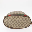 GUCCI GG Supreme Web Sherry Line Bag PVC Beige Gold 164 02 085 Auth gh1328-11