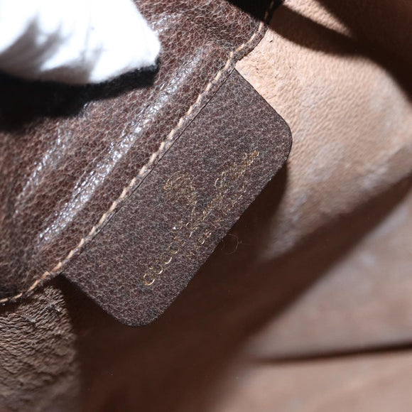 GUCCI GG Supreme Web Sherry Line Bag PVC Beige Gold 164 02 085 Auth gh1328