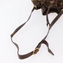 GUCCI GG Supreme Web Sherry Line Bag PVC Beige Gold 164 02 085 Auth gh1328-7