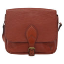 LOUIS VUITTON Epi Cartouchiere MM Shoulder Bag Brown M52243 LV Auth gh1330-13