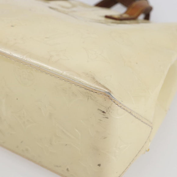 LOUIS VUITTON Monogram Vernis Reade PM Hand Bag Perle M91336 LV Auth gh1333