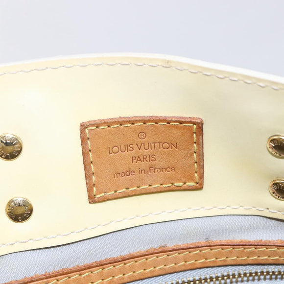 LOUIS VUITTON Monogram Vernis Reade PM Hand Bag Perle M91336 LV Auth gh1333