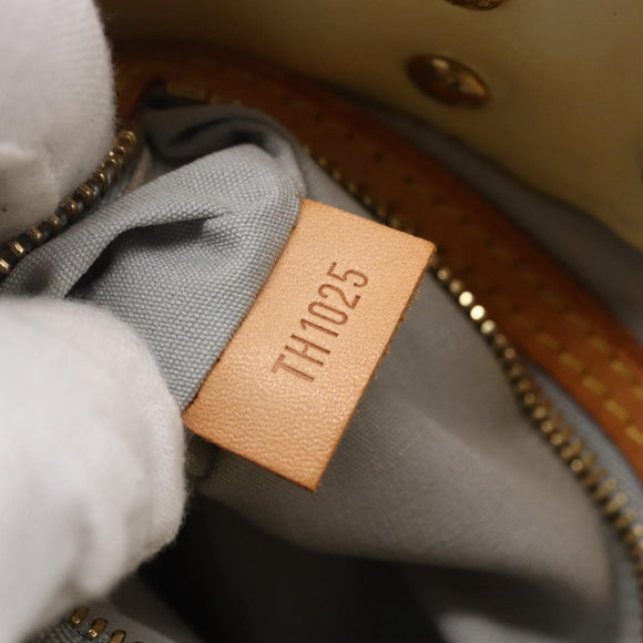 LOUIS VUITTON Monogram Vernis Reade PM Hand Bag Perle M91336 LV Auth gh1333