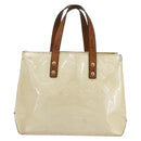 LOUIS VUITTON Monogram Vernis Reade PM Hand Bag Perle M91336 LV Auth gh1333-2