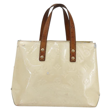 LOUIS VUITTON Monogram Vernis Reade PM Hand Bag Perle M91336 LV Auth gh1333 - 0