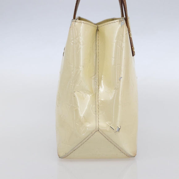 LOUIS VUITTON Monogram Vernis Reade PM Hand Bag Perle M91336 LV Auth gh1333