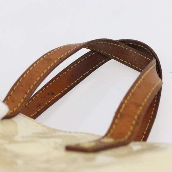 LOUIS VUITTON Monogram Vernis Reade PM Hand Bag Perle M91336 LV Auth gh1333