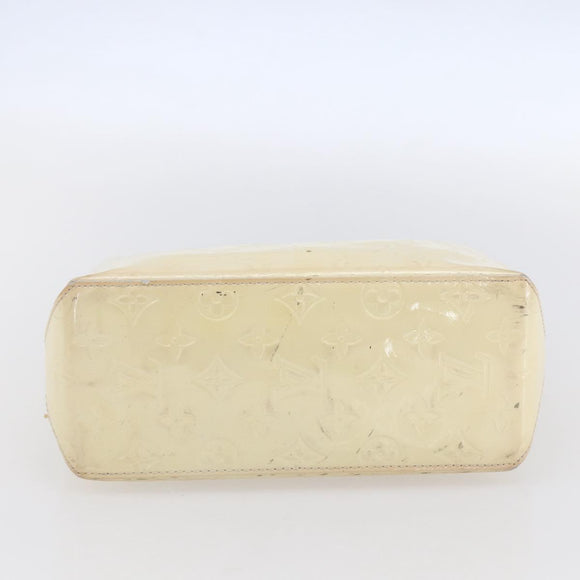 LOUIS VUITTON Monogram Vernis Reade PM Hand Bag Perle M91336 LV Auth gh1333