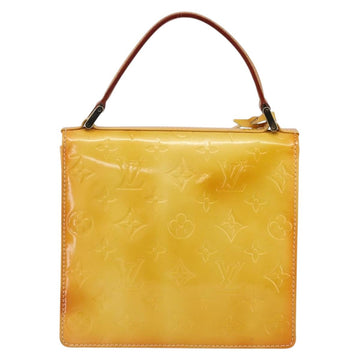 LOUIS VUITTON Monogram Vernis Spring Street Bag Lime Yellow M91068 Auth gh1336 - 0