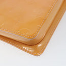 LOUIS VUITTON Monogram Vernis Motto Pouch Marshmallow Pink M91312 LV Auth gh1342-17