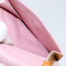 LOUIS VUITTON Monogram Vernis Motto Pouch Marshmallow Pink M91312 LV Auth gh1342-21