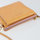 LOUIS VUITTON Monogram Vernis Motto Pouch Marshmallow Pink M91312 LV Auth gh1342-6