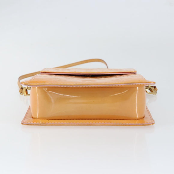 LOUIS VUITTON Monogram Vernis Motto Pouch Marshmallow Pink M91312 LV Auth gh1342