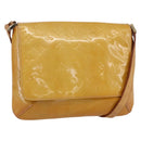 LOUIS VUITTON Monogram Vernis Thompson Street Bag Beige M91301 LV Auth gh1343-1