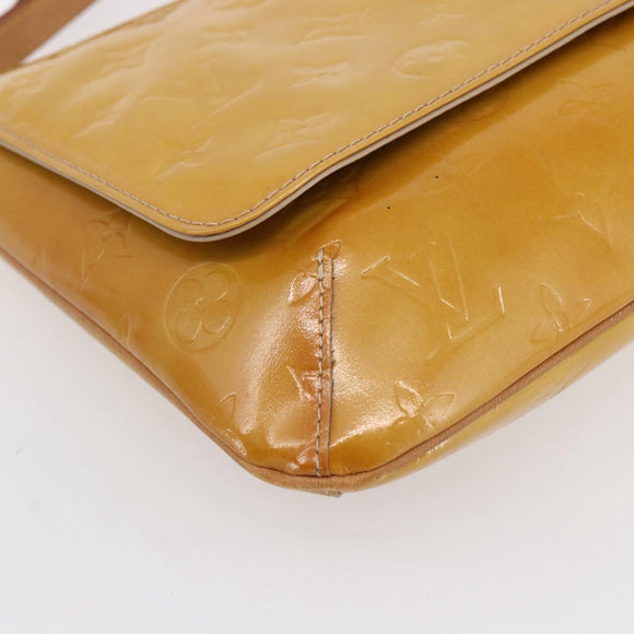 LOUIS VUITTON Monogram Vernis Thompson Street Bag Beige M91301 LV Auth gh1343