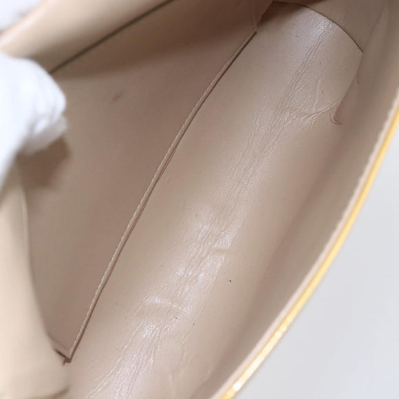 LOUIS VUITTON Monogram Vernis Thompson Street Bag Beige M91301 LV Auth gh1343