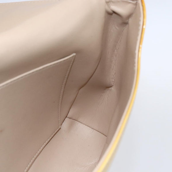 LOUIS VUITTON Monogram Vernis Thompson Street Bag Beige M91301 LV Auth gh1343