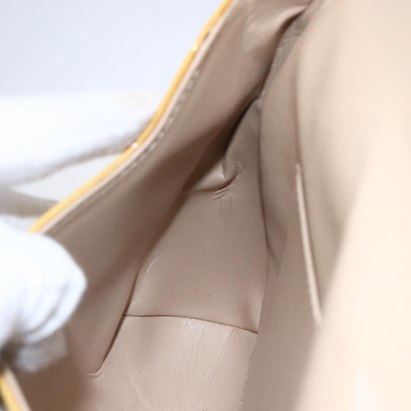 LOUIS VUITTON Monogram Vernis Thompson Street Bag Beige M91301 LV Auth gh1343