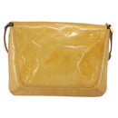 LOUIS VUITTON Monogram Vernis Thompson Street Bag Beige M91301 LV Auth gh1343-2