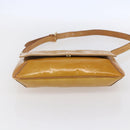 LOUIS VUITTON Monogram Vernis Thompson Street Bag Beige M91301 LV Auth gh1343-5