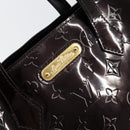 LOUIS VUITTON Monogram Vernis Wilshire PM Hand Bag Amarante M93641 Auth gh1345-14