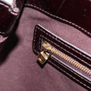 LOUIS VUITTON Monogram Vernis Wilshire PM Hand Bag Amarante M93641 Auth gh1345-19