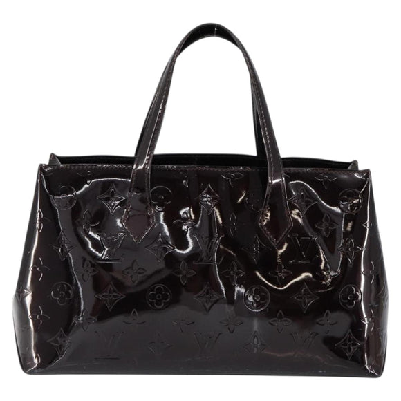 LOUIS VUITTON Monogram Vernis Wilshire PM Hand Bag Amarante M93641 Auth gh1345