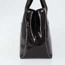 LOUIS VUITTON Monogram Vernis Wilshire PM Hand Bag Amarante M93641 Auth gh1345-5