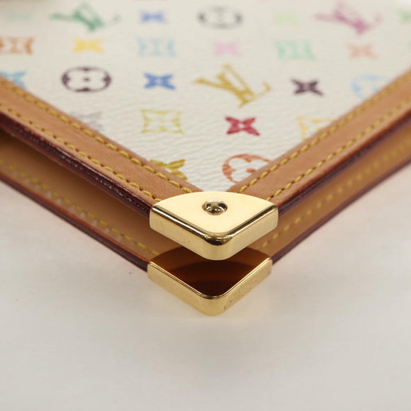 LOUIS VUITTON Multicolor Agenda PM Day Planner Cover White R21074 Auth gh1347V