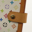 LOUIS VUITTON Multicolor Agenda PM Day Planner Cover White R21074 Auth gh1347V-19