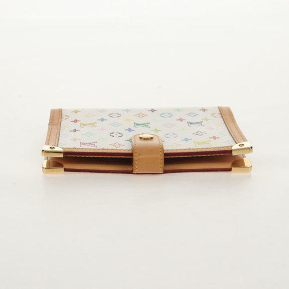 LOUIS VUITTON Multicolor Agenda PM Day Planner Cover White R21074 Auth gh1347V