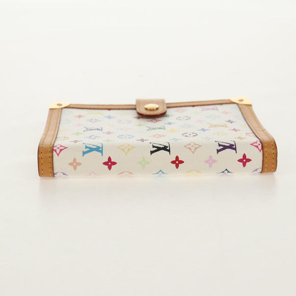LOUIS VUITTON Multicolor Agenda PM Day Planner Cover White R21074 Auth gh1347V