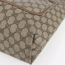 GUCCI GG Supreme Web Sherry Line Tote Bag PVC Beige Gold 39 02 003 Auth gh1349-9