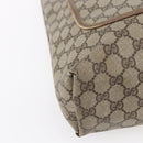 GUCCI GG Supreme Web Sherry Line Tote Bag PVC Beige Gold 39 02 003 Auth gh1349-14