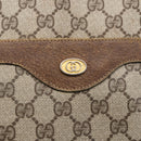 GUCCI GG Supreme Web Sherry Line Tote Bag PVC Beige Gold 39 02 003 Auth gh1349-17