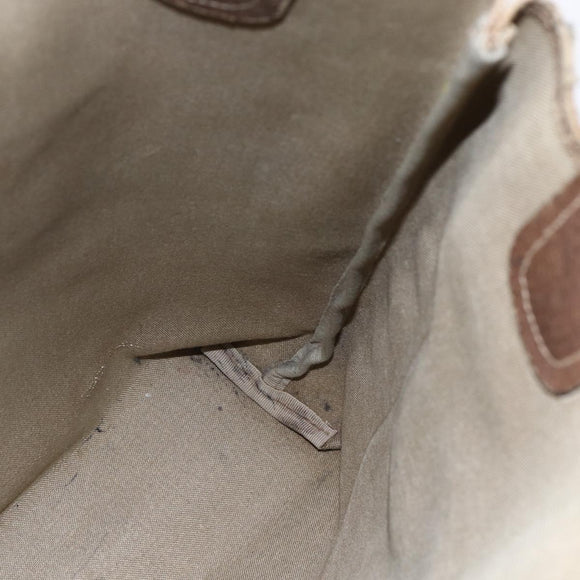 GUCCI GG Supreme Web Sherry Line Tote Bag PVC Beige Gold 39 02 003 Auth gh1349