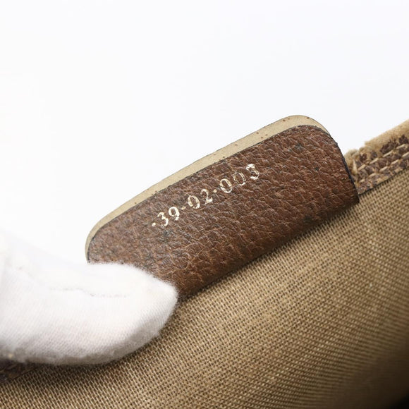 GUCCI GG Supreme Web Sherry Line Tote Bag PVC Beige Gold 39 02 003 Auth gh1349