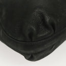 FENDI Tote Bag Leather Black Gold Auth gh135-10