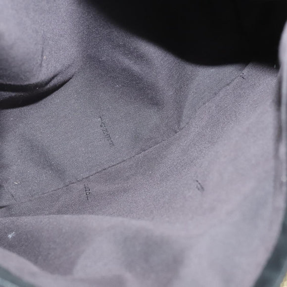 FENDI Tote Bag Leather Black Gold Auth gh135