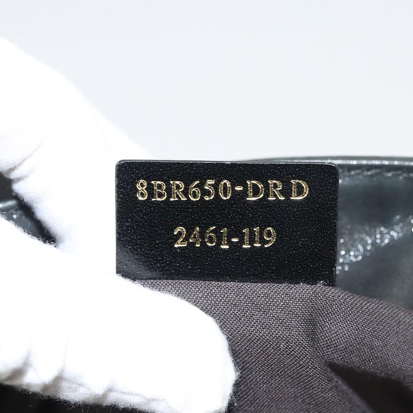 FENDI Tote Bag Leather Black Gold Auth gh135