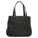 FENDI Tote Bag Leather Black Gold Auth gh135-3