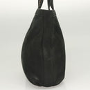 FENDI Tote Bag Leather Black Gold Auth gh135-5