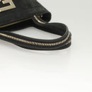 FENDI Tote Bag Leather Black Gold Auth gh135-7